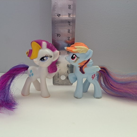 My little pony | McDonald's rainbow dash & rarity *damaged* - Picture 9 of 9